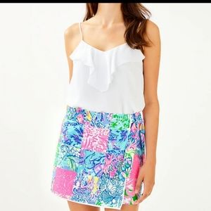 NWOT Lilly Pu.itzer Simona patchwork SKORT
